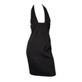 Vintage Dsquared2 Black Plunge Midi Dress