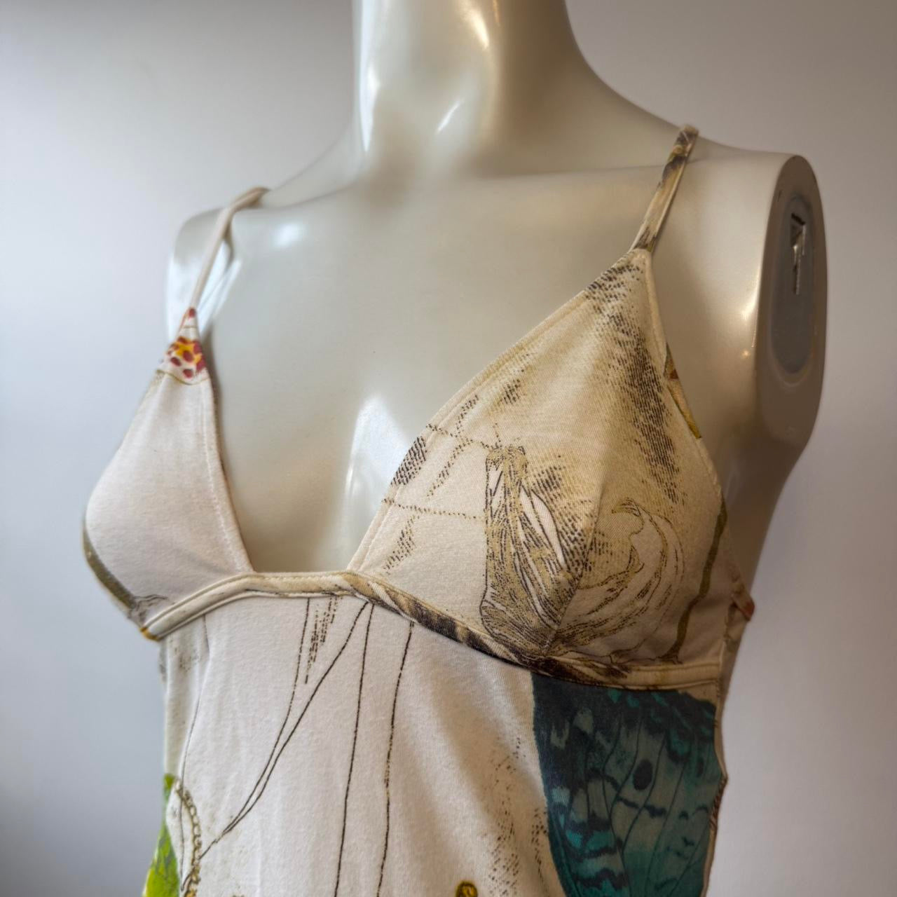 Roberto Cavalli Butterfly Print Midi Dress