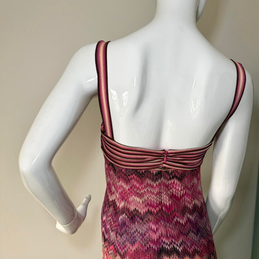 Vintage Missoni Pink Knit Midi Dress