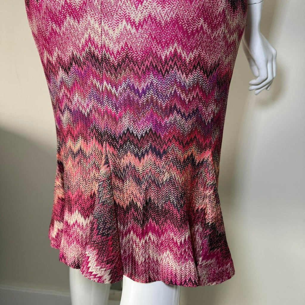 Vintage Missoni Pink Knit Midi Dress