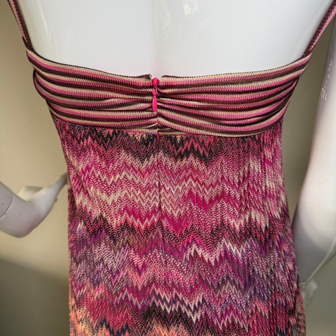 Vintage Missoni Pink Knit Midi Dress