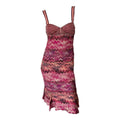 Vintage Missoni Pink Knit Midi Dress