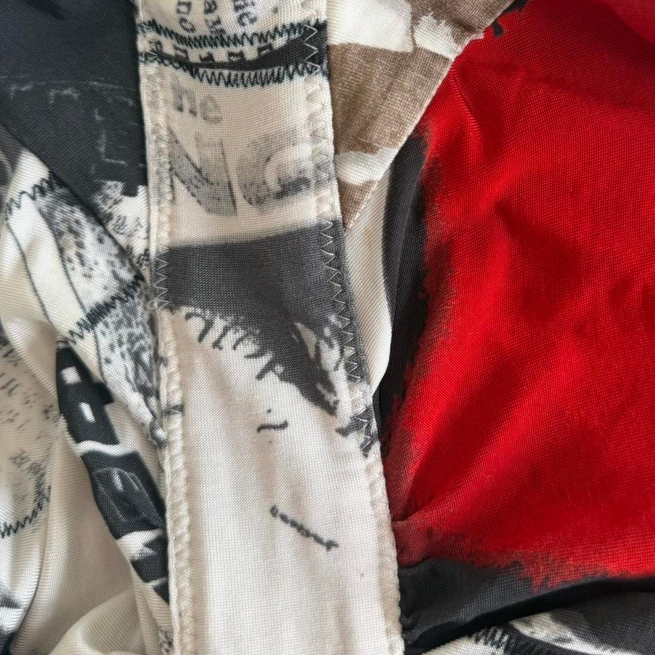 John Galliano Newspaper Print Midi Dress